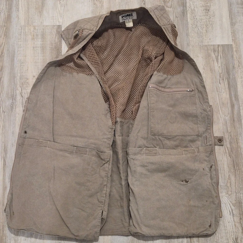 DOMKE PhoTOGS Utility Vest Distressed Gorpcore Mesh Pockets Utilitatrian‎ Size L